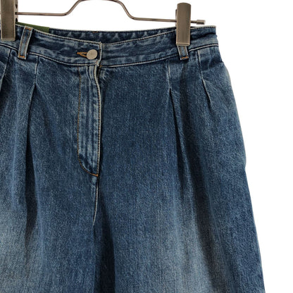 Gucci Distressed Logo Patch 2 Tuck Denim Pants 25 Indigo — view 2