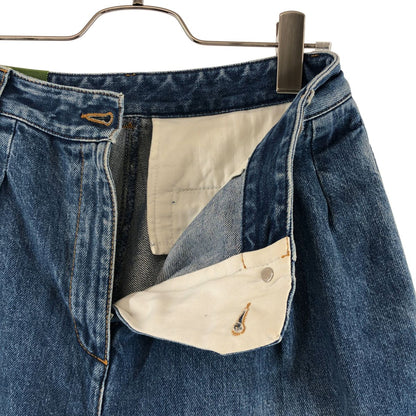 Gucci Distressed Logo Patch 2 Tuck Denim Pants 25 Indigo — view 5