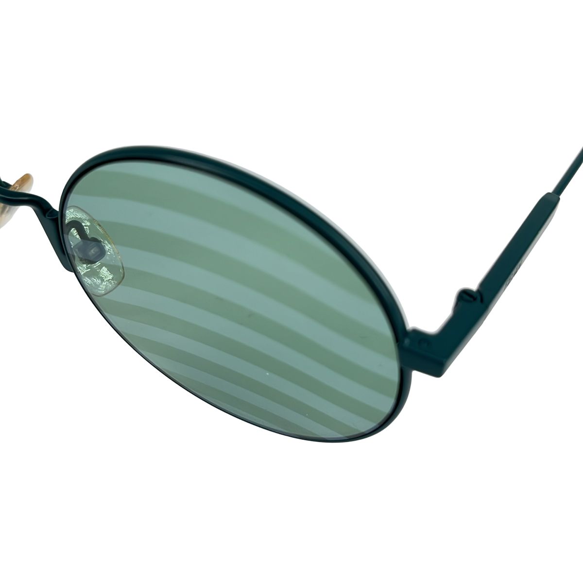 Fendi Round Frame Eyewear Sunglasses 53 22 Green — view 4