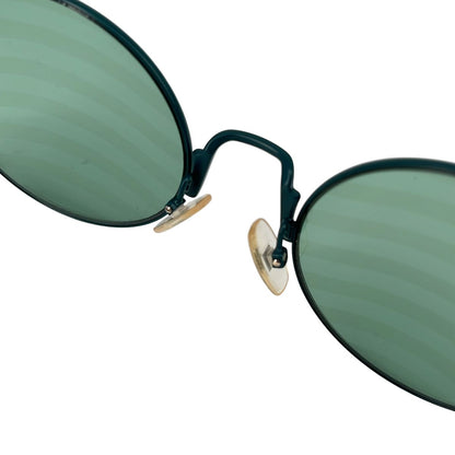 Fendi Round Frame Eyewear Sunglasses 53 22 Green — view 3