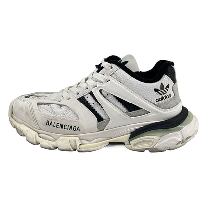 Balenciaga Adidas Tripre S Triple S Mesh Leather Sneakers Black White — view 2