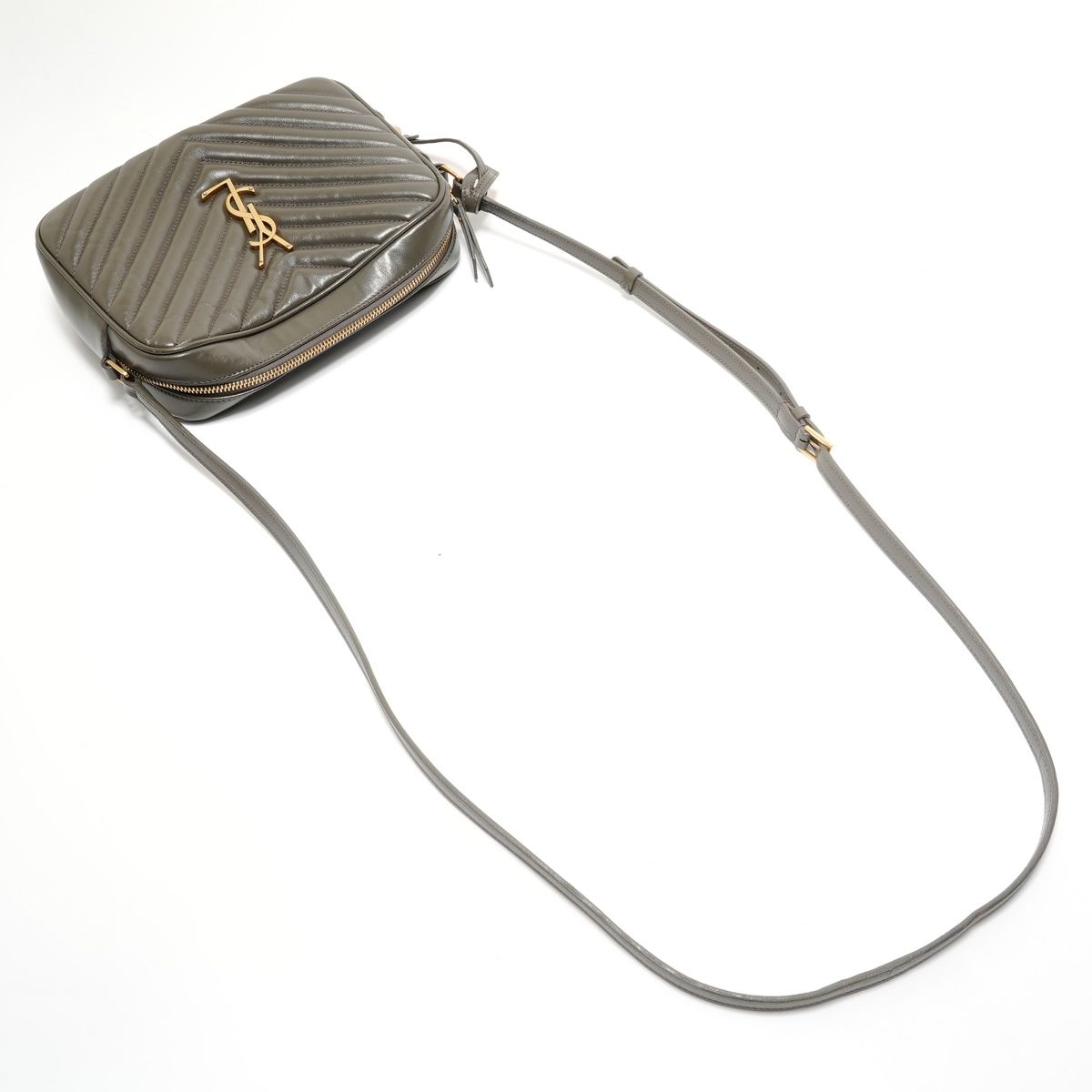 Saint Laurent Yves Shoulder Bag Quilted Gold — view 8