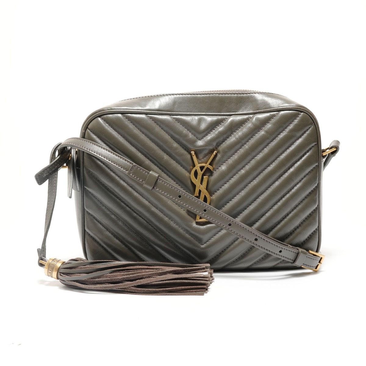 Saint Laurent Yves Shoulder Bag Quilted Gold