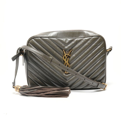 Saint Laurent Yves Shoulder Bag Quilted Gold