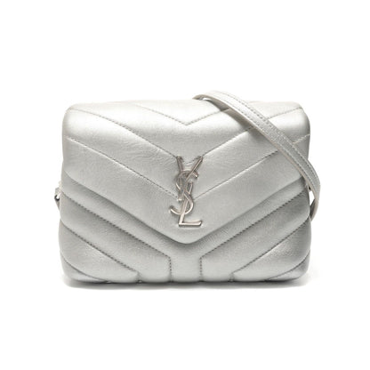 Saint Laurent Yves Shoulder Bag Silver Lou