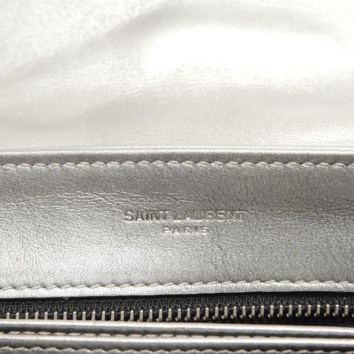 Saint Laurent Yves Shoulder Bag Silver Lou — view 9