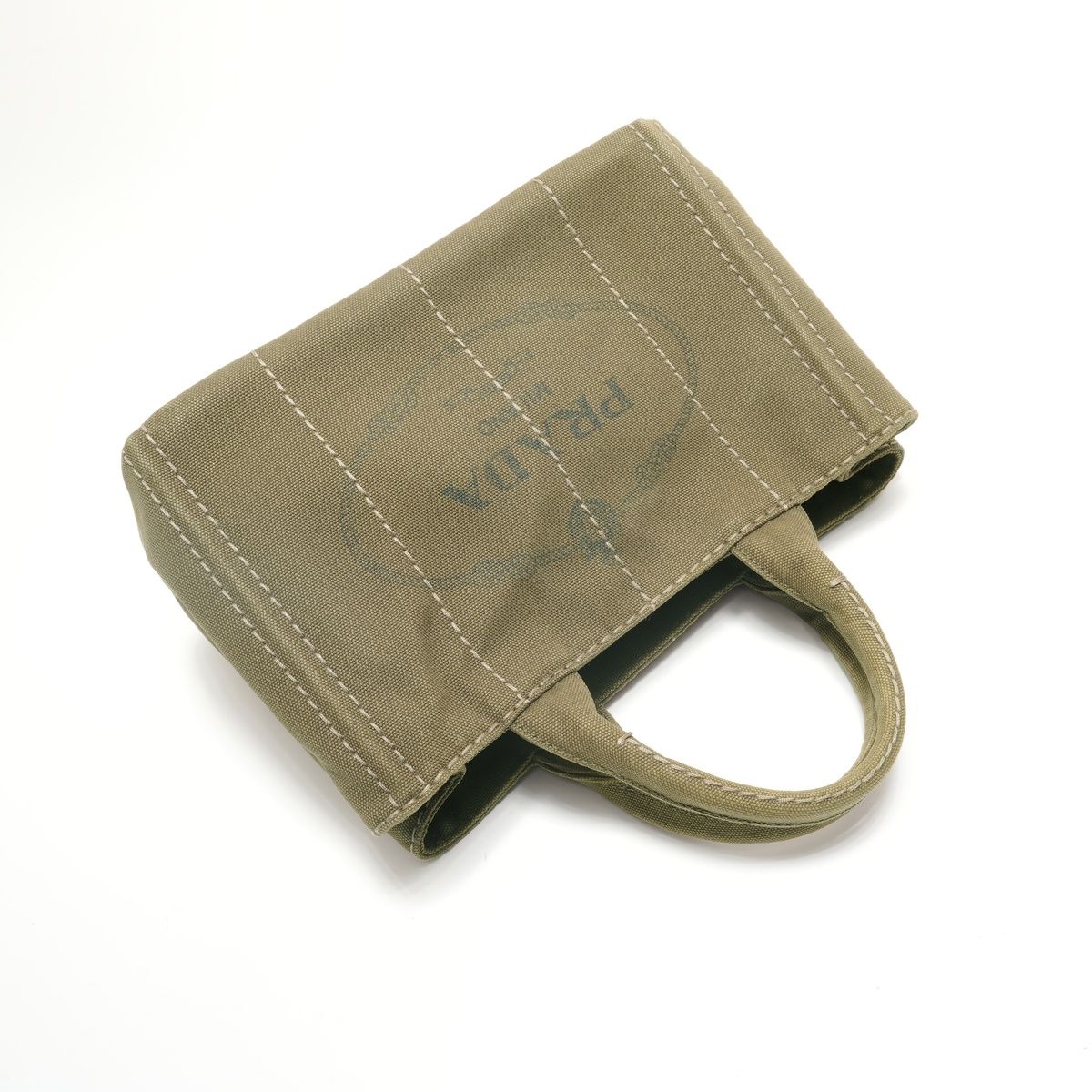 Prada Handbag Canapa Khaki — view 8