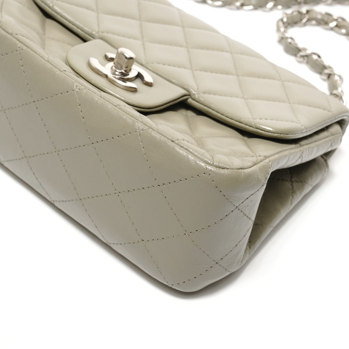 Chanel Shoulder Bag Quilted Lambskin Chain Cross — view 6