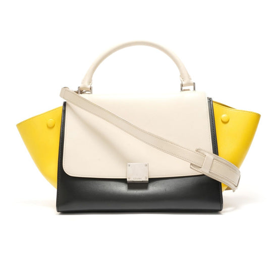 Celine Handbag Trapeze 2-Way Shoulder Leather