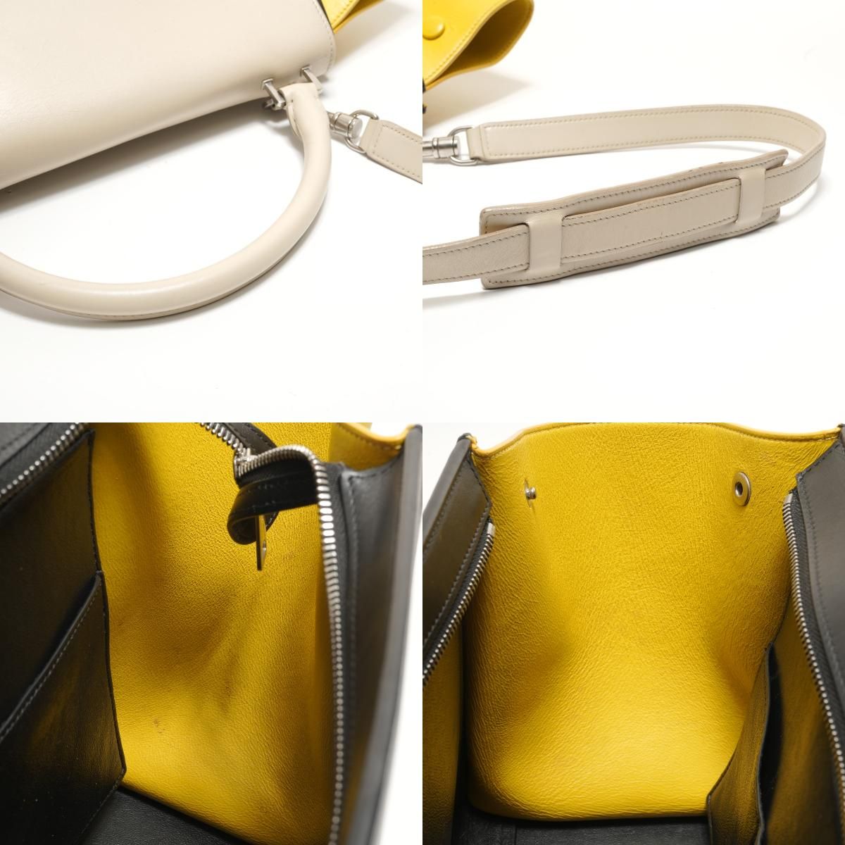 Celine Handbag Trapeze 2-Way Shoulder Leather — view 9