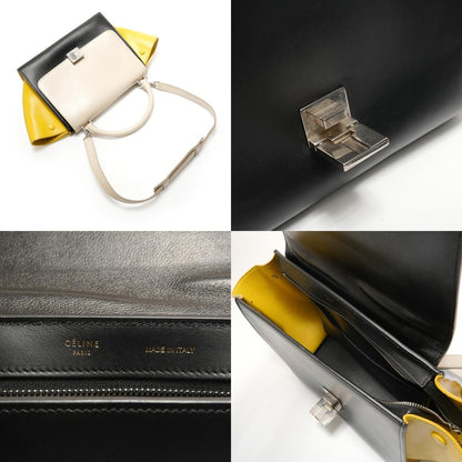 Celine Handbag Trapeze 2-Way Shoulder Leather — view 8