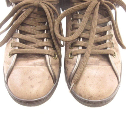 Louis Vuitton Line Monogram Sneakers High Cut Leather Brown — view 5