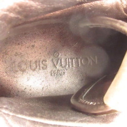 Louis Vuitton Line Monogram Sneakers High Cut Leather Brown — view 7
