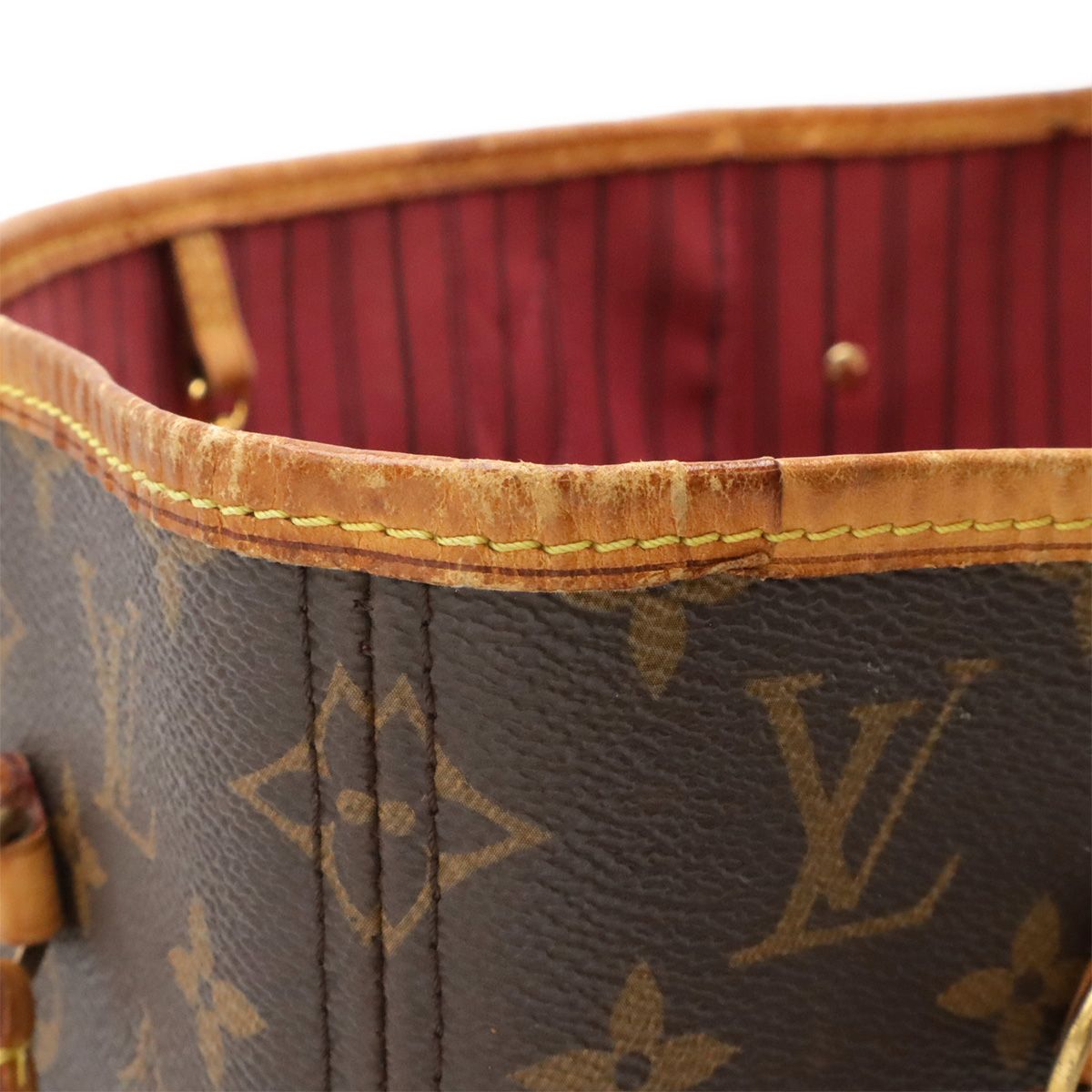Louis Vuitton Monogram Neverfull MM Tote Shoulder Bag Pivoine Pouch Out of Stock — view 4
