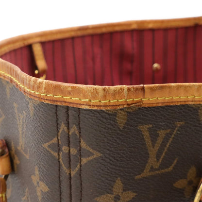 Louis Vuitton Monogram Neverfull MM Tote Shoulder Bag Pivoine Pouch Out of Stock — view 4