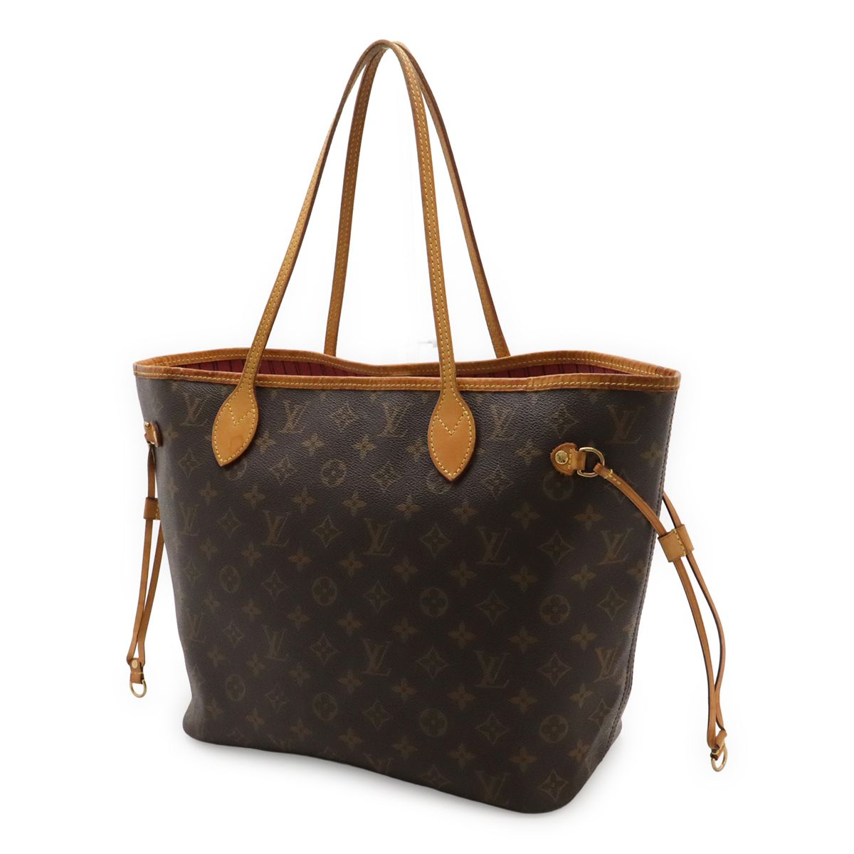 Louis Vuitton Monogram Neverfull MM Tote Shoulder Bag Pivoine Pouch Out of Stock — view 2