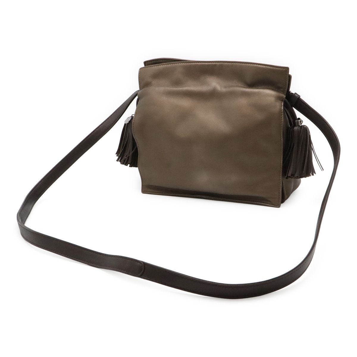 Loewe Flamenco 22 Shoulder Bag Pochette Crossbody 2-Way Drawstring Fringe — view 2