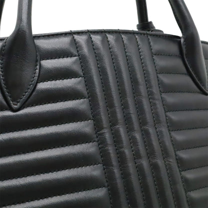 Prada Diagram Handbag Leather Nero Black Gold — view 7