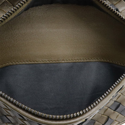 Bottega Veneta Intrecciato Belt Bag Waist Pouch Hip Leather Khaki — view 9