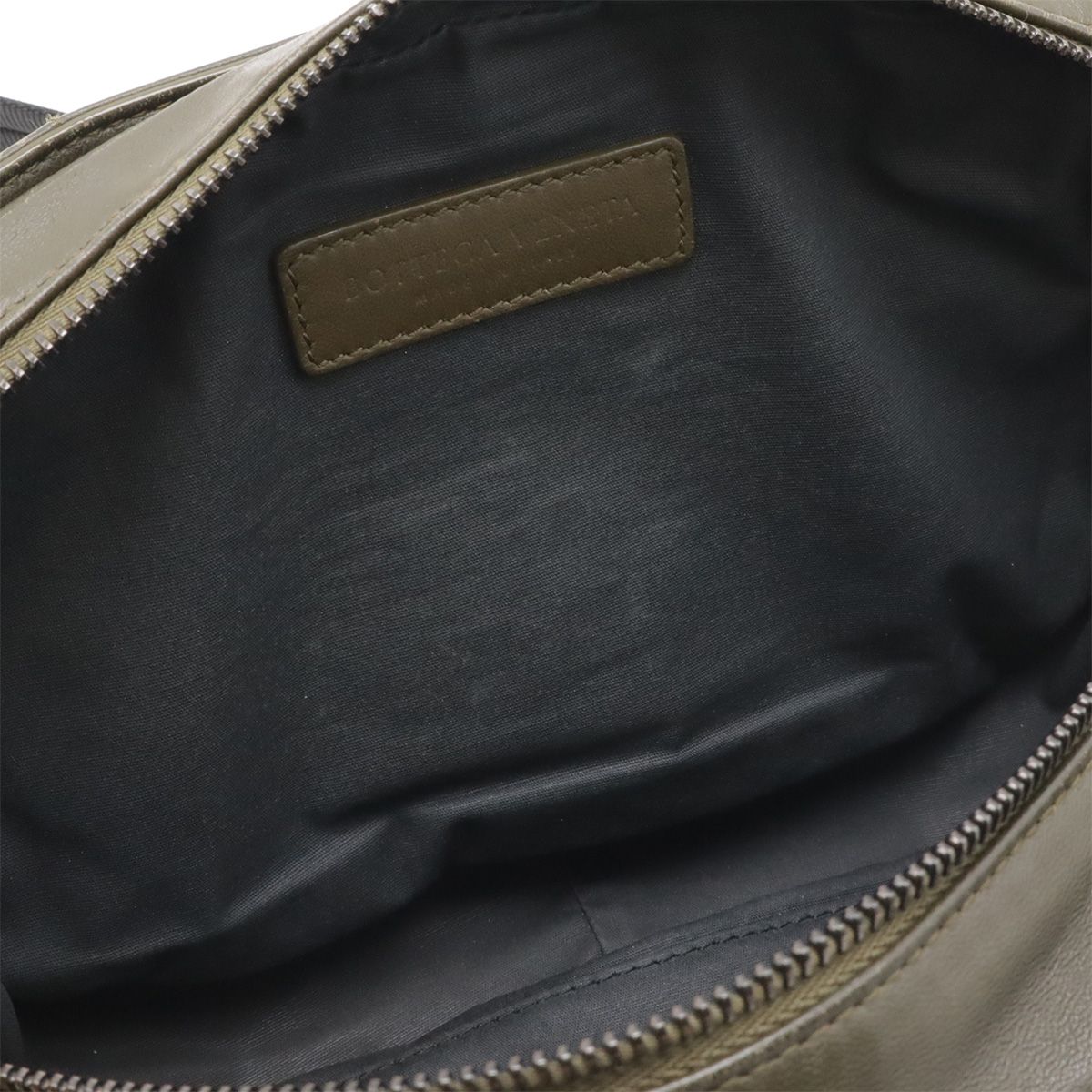 Bottega Veneta Intrecciato Belt Bag Waist Pouch Hip Leather Khaki — view 6