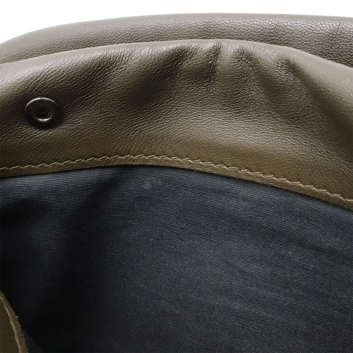 Bottega Veneta Intrecciato Belt Bag Waist Pouch Hip Leather Khaki — view 8