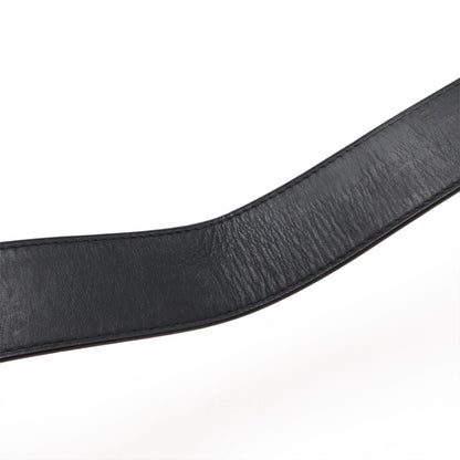 Louis Vuitton Ceinture Jeans Belt Leather Noir Black Silver 90 — view 5