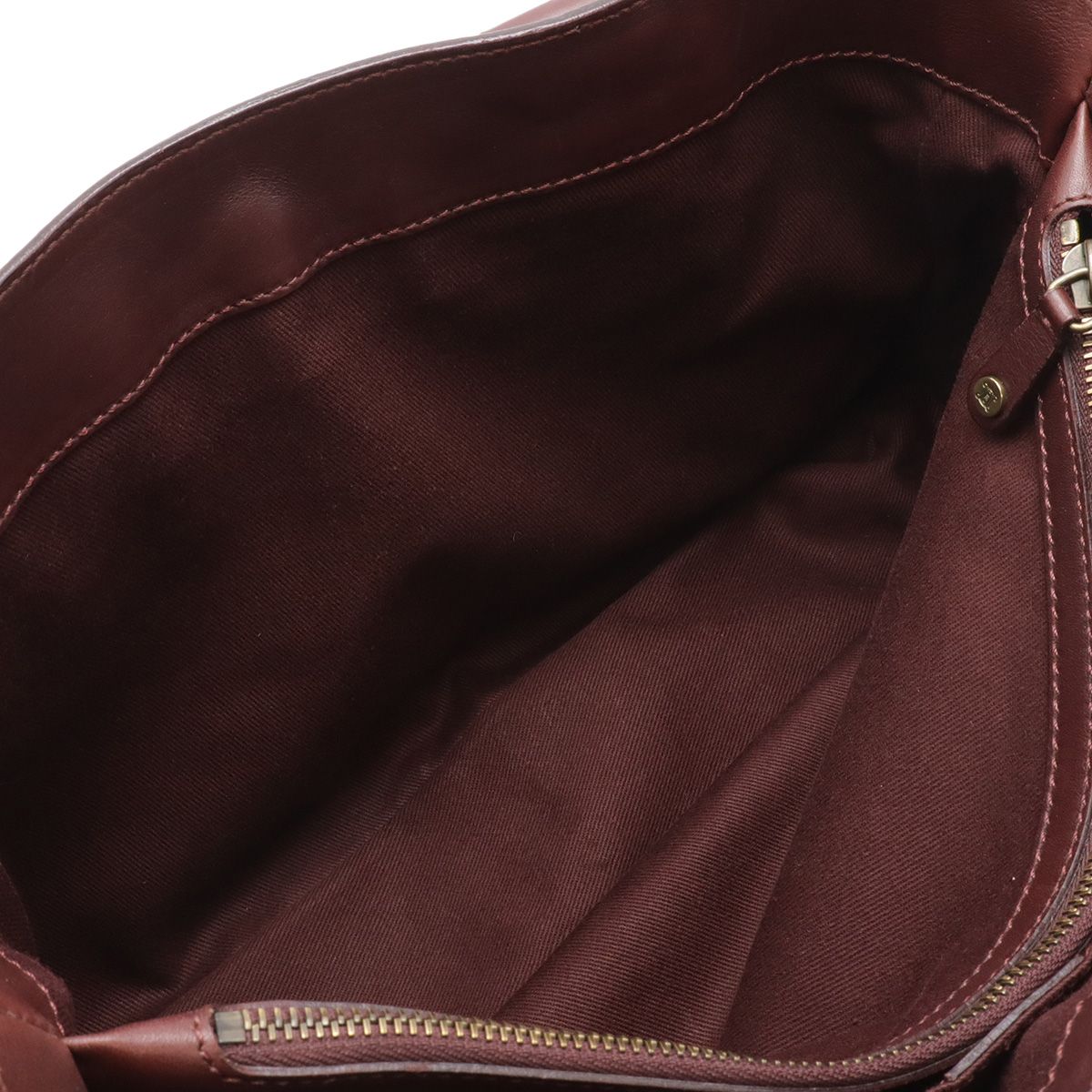 Celine Boogie Tote Leather Bordeaux Winered Gold — view 6