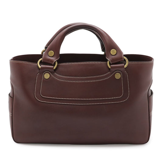 Celine Boogie Tote Leather Bordeaux Winered Gold