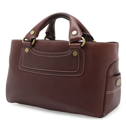 Celine Boogie Tote Leather Bordeaux Winered Gold — view 2