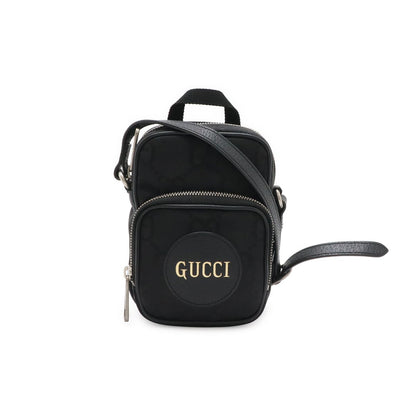 Gucci Off the Grid Shoulder Bag Pochette Nylon Canvas Black
