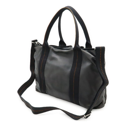 Hermes Caravan Horizontal MM Tote 2-Way Shoulder Bag Crossbody Vo Derma Leather — view 2