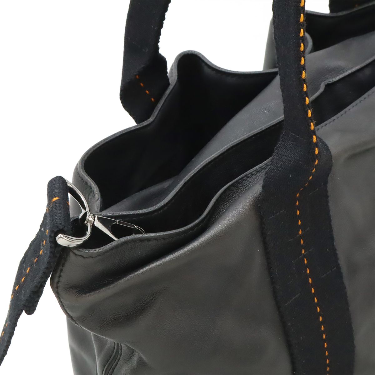 Hermes Caravan Horizontal MM Tote 2-Way Shoulder Bag Crossbody Vo Derma Leather — view 5