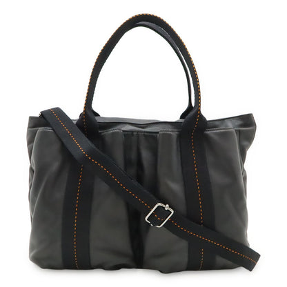 Hermes Caravan Horizontal MM Tote 2-Way Shoulder Bag Crossbody Vo Derma Leather