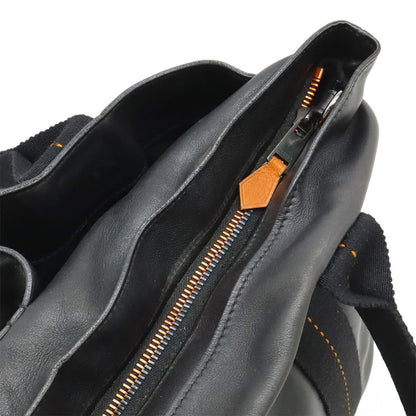 Hermes Caravan Horizontal MM Tote 2-Way Shoulder Bag Crossbody Vo Derma Leather — view 6