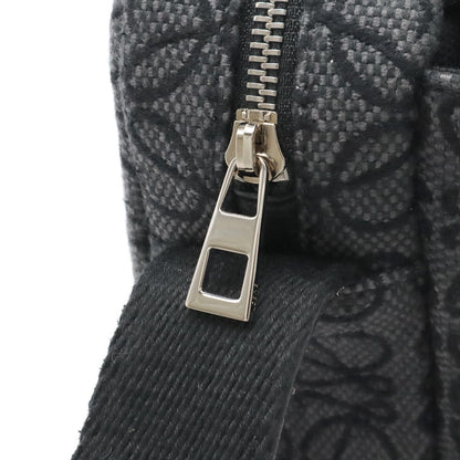 Loewe Repeat Anagram Military Messenger Bag XS Crossbody Canvas Black Silver — view 5