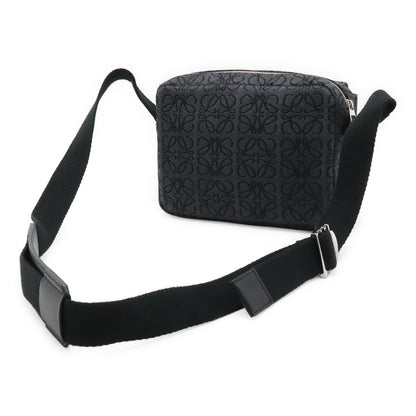 Loewe Repeat Anagram Military Messenger Bag XS Crossbody Canvas Black Silver — view 2