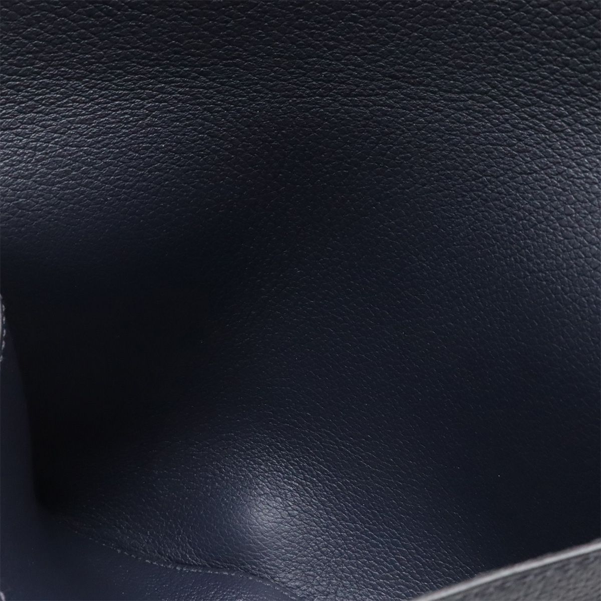 Hermes Toutenmain Passport Case Cover Veau Gray Leather Blue Nuit Navy — view 7
