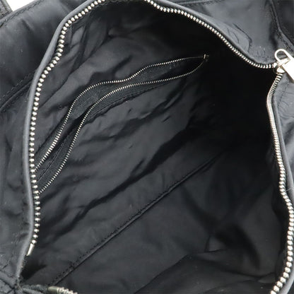 Hermes Acapulco PM Tote Nylon Leather Black Silver — view 6