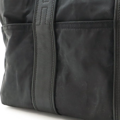 Hermes Acapulco PM Tote Nylon Leather Black Silver — view 9