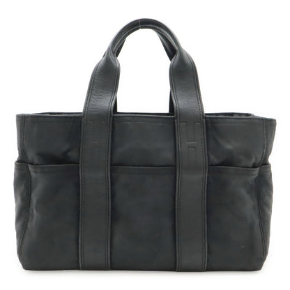 Hermes Acapulco PM Tote Nylon Leather Black Silver