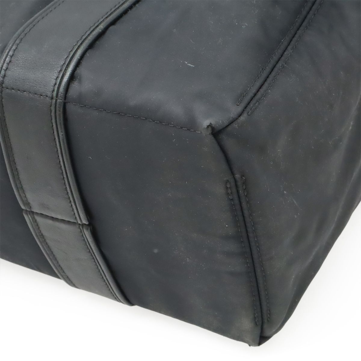 Hermes Acapulco PM Tote Nylon Leather Black Silver — view 3