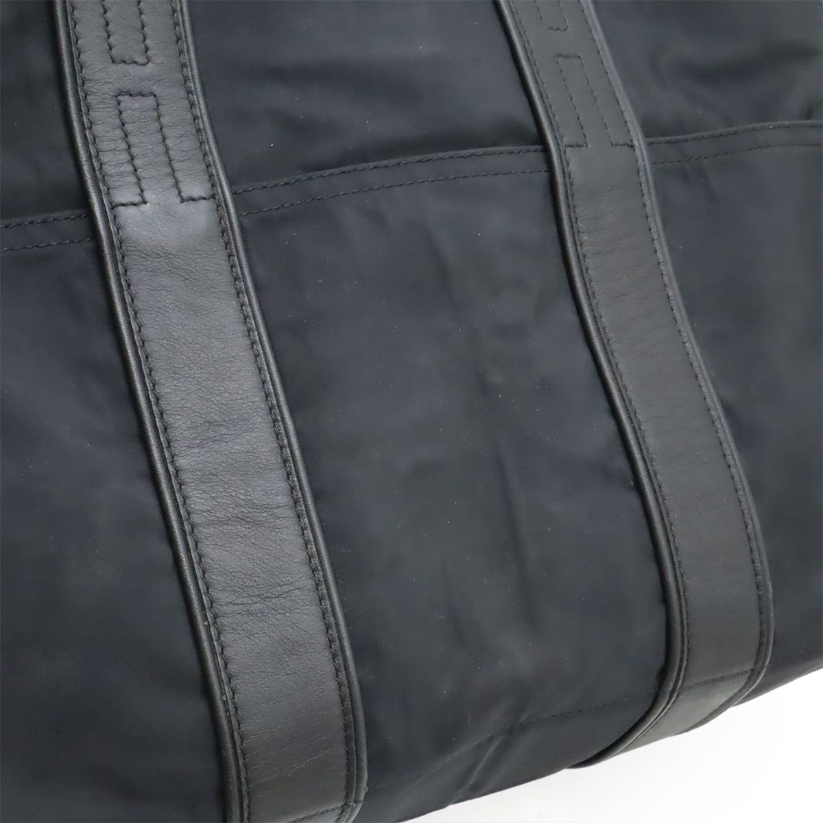 Hermes Acapulco MM Tote Nylon Leather Black — view 8