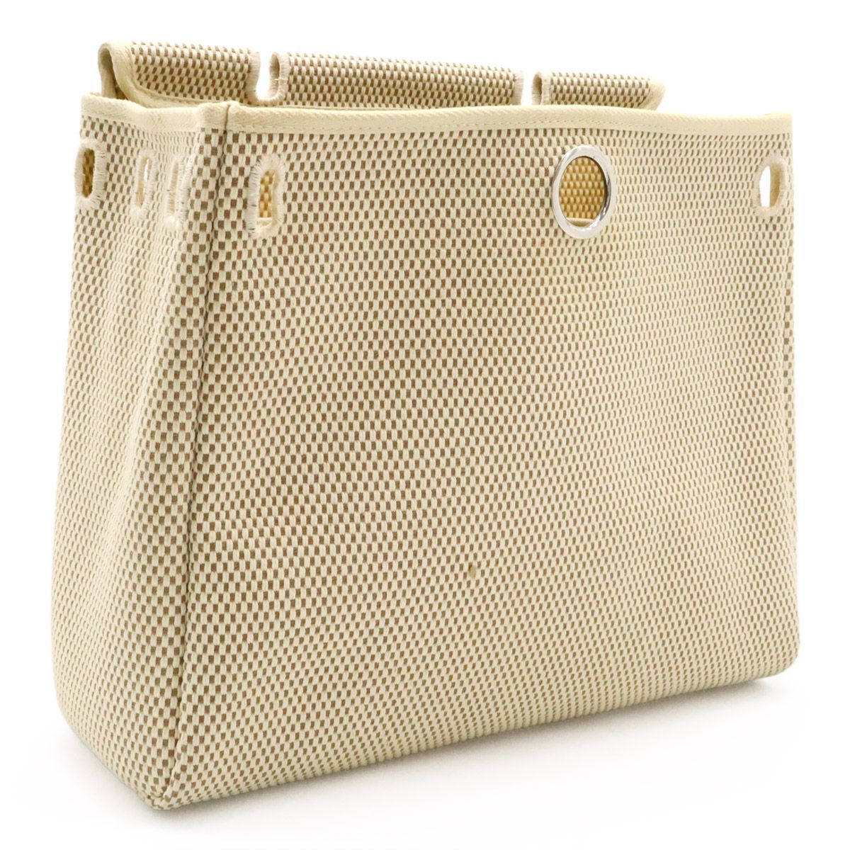 Hermes Herbag PM 2-Way Shoulder Bag Toile Officier GM Black Brown Beige — view 9