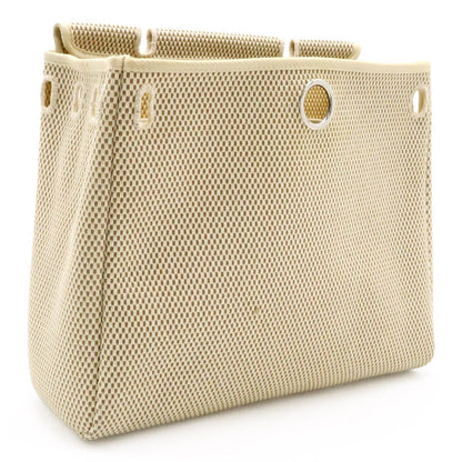 Hermes Herbag PM 2-Way Shoulder Bag Toile Officier GM Black Brown Beige — view 9