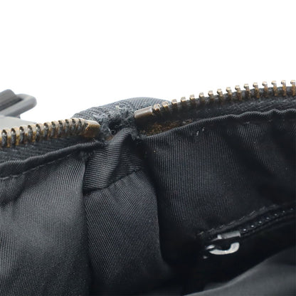 Chanel New Travel Line Mini Roll Shoulder Bag Nylon Jacquard Leather Black — view 8