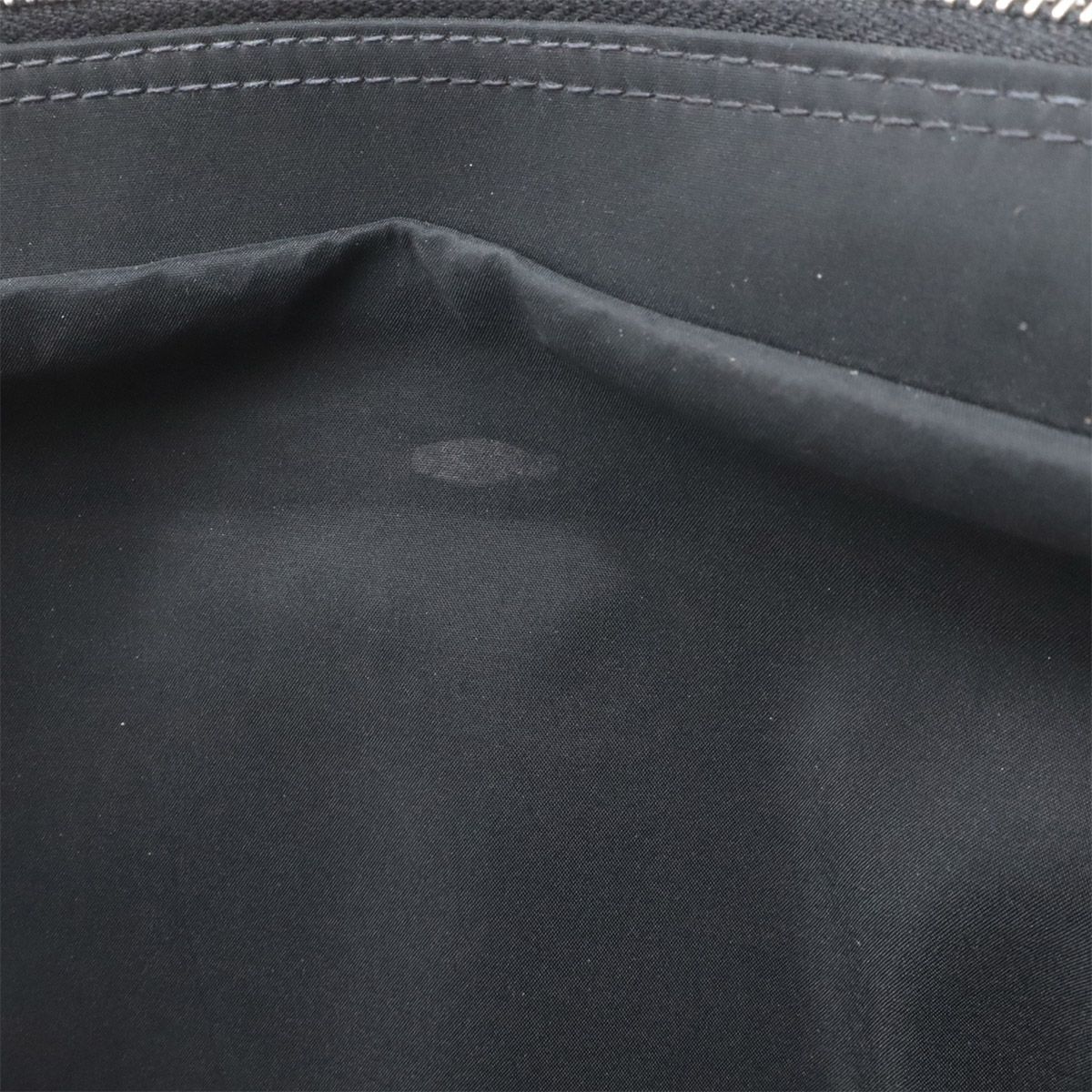 Chanel Choco Bar CC Logo Chain Shoulder Bag Quilted Nylon Black Silver — view 7
