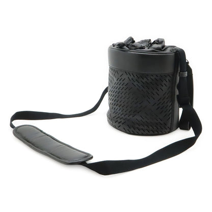 Bottega Veneta Drawstring Bucket Bag Crossbody Leather Black — view 2