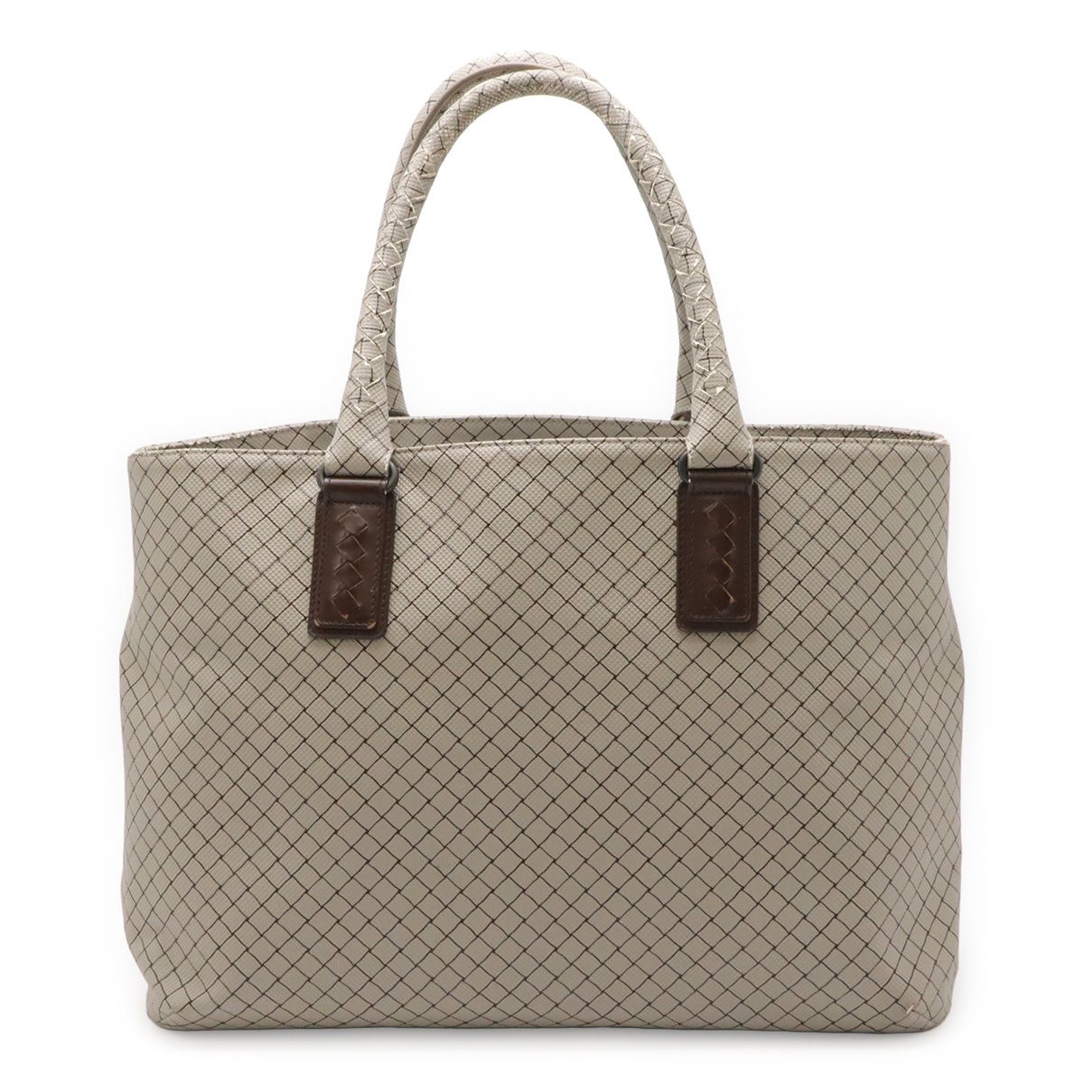 Bottega Veneta Marco Polo Tote Shoulder Bag Light Gray Judah Brown