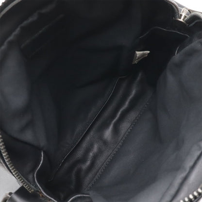 Bottega Veneta Intrecciato Shoulder Bag Pochette Leather Black — view 8