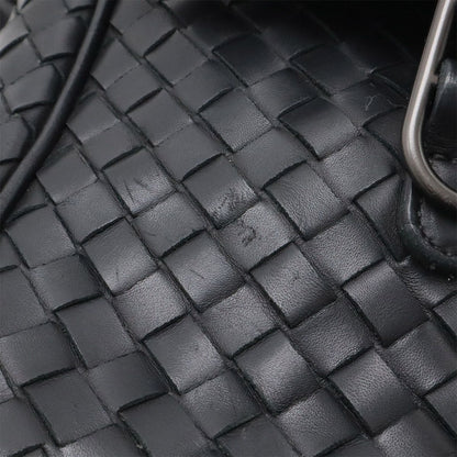 Bottega Veneta Intrecciato Shoulder Bag Pochette Leather Black — view 4